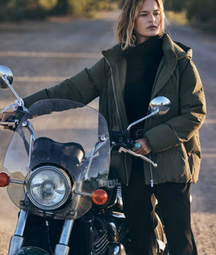 Picture of MINA SHORT PALE KHAKI PADDED COAT